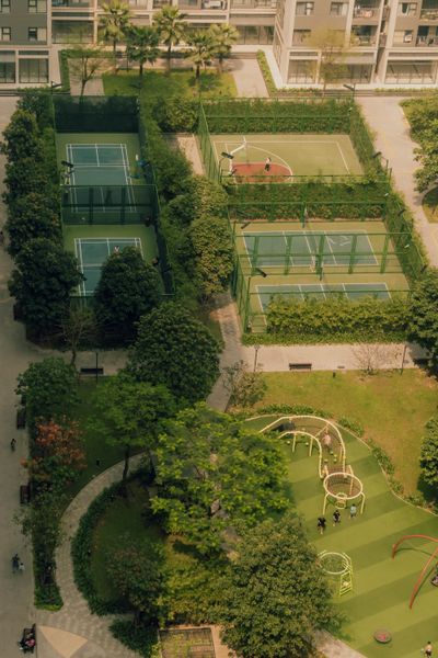Área recreativa de un condominio disponible para reservar entre residentes